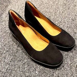 Women's Vionic Sereno Black Arch Support Wedge sz 9.5 wide